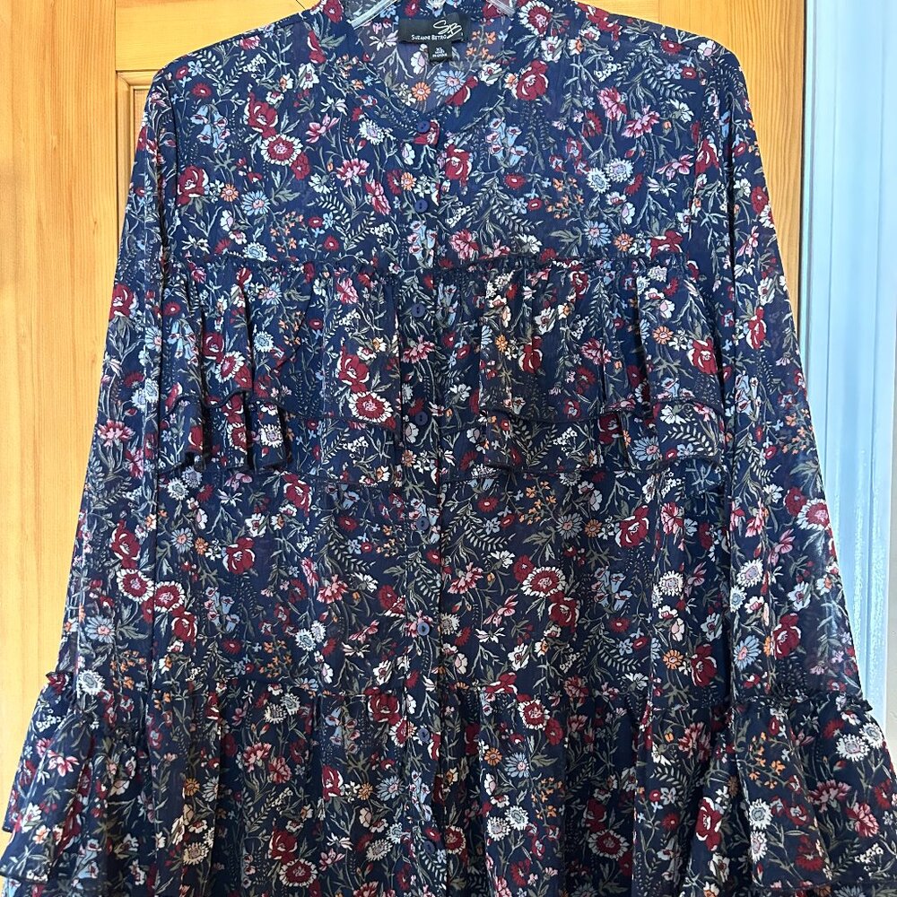 Suzanne Betro long-sleeved blouse, SZ XL